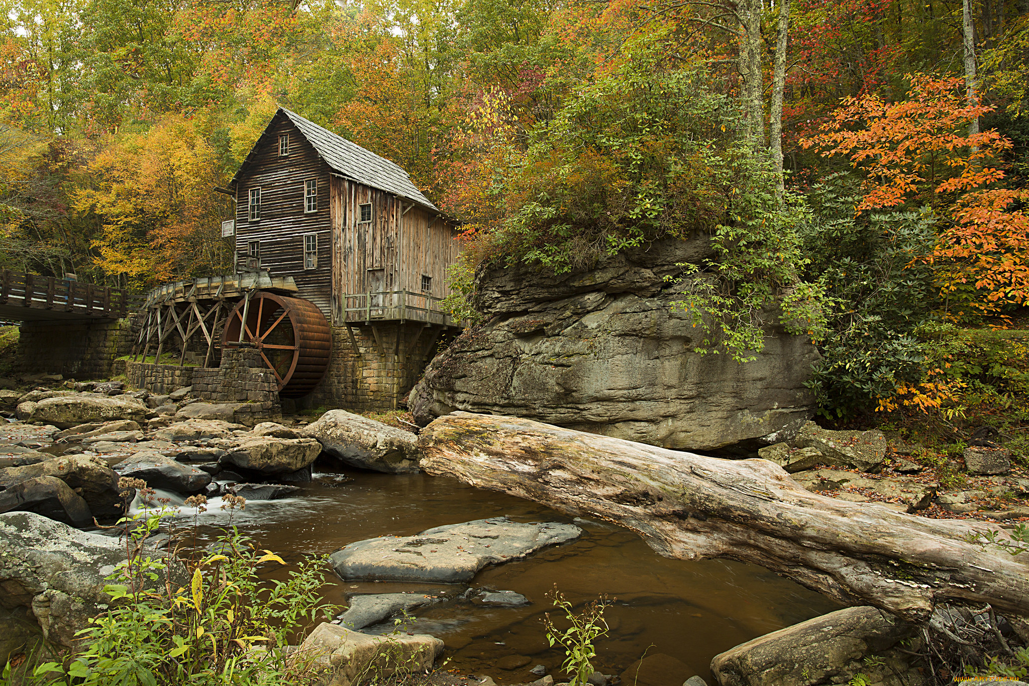glade, creek, grist, mill, babcock, state, park, west, virginia, , , , , , , 